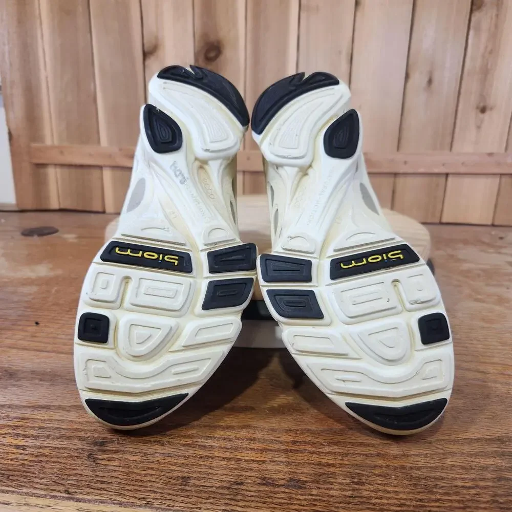 ECCO Biom C Natural Motion Shoes Mens 7.5 41 EU Beige Leather Walking Sneakers
